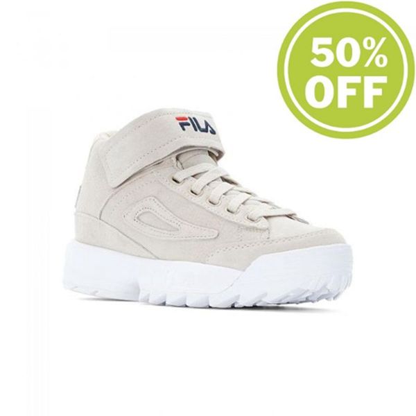 Zapatillas Fila Mujer Gris - D2 Disruptor Clay Mid Wmn Chateau - España 089562YED